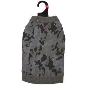 Reddy Size M (16"-18")  Camo Warm Winter Knit Dog Sweater NWOT